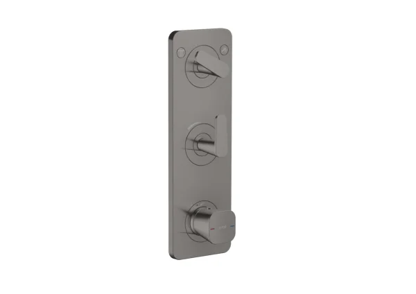Axor Citterio C Thermostatic Shower Mixer Concealed 458 X 247 X 107mm Gunmetal/chrome - Polished