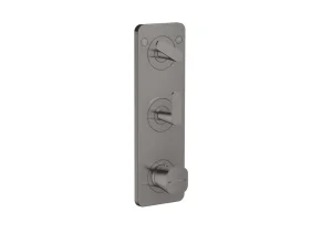 Axor Citterio C Thermostatic Shower Mixer Concealed 458 X 247 X 107mm Gunmetal/chrome - Polished