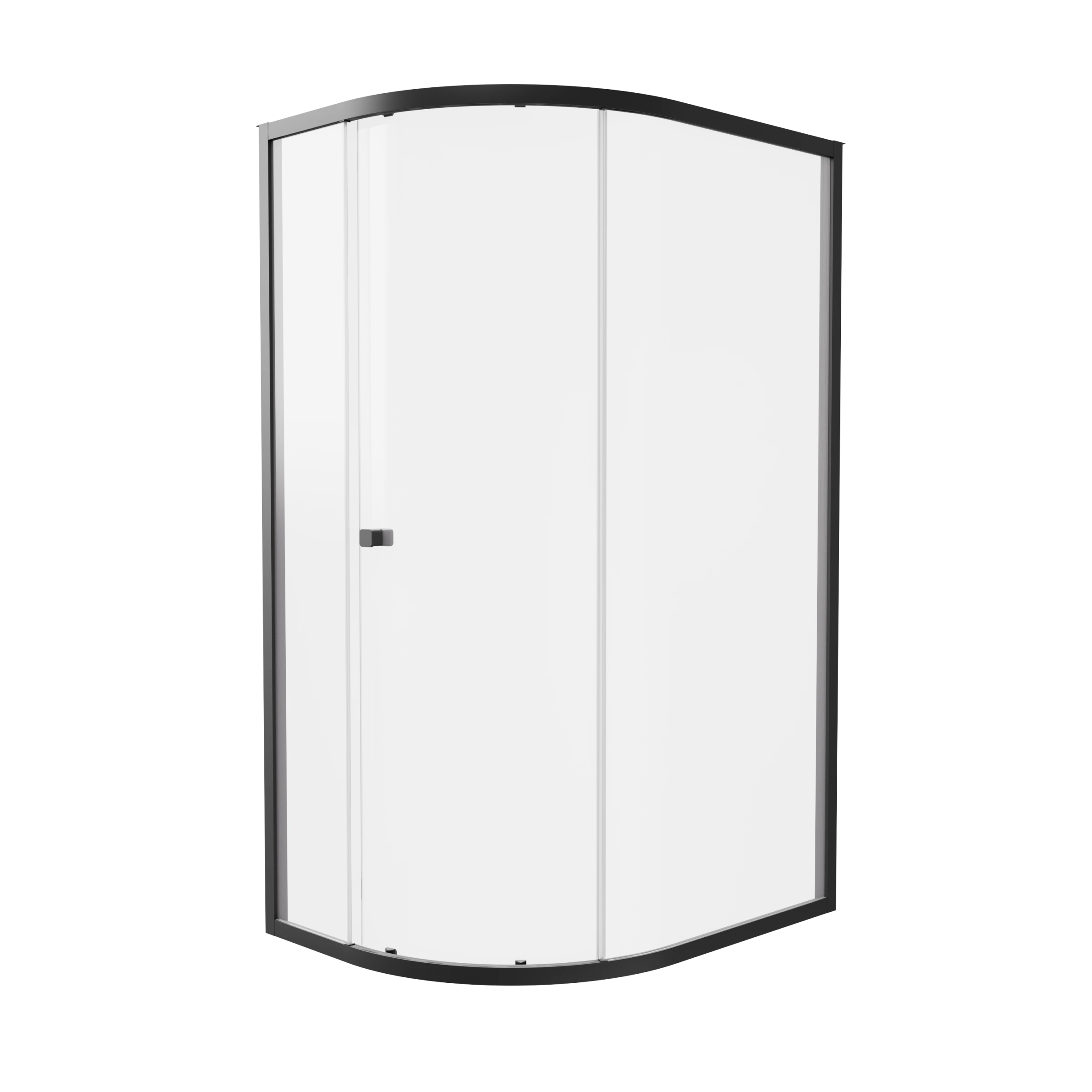 Crosswater 6mm Quadrant Single Door 1200 x 900 Box B Matt Black