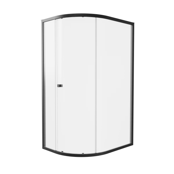 Crosswater 6mm Quadrant Single Door 1200 x 900 Box B Matt Black