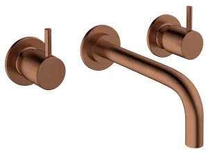 Crosswater MPRO Basin 3 Hole Trim Set Brushed Bronze