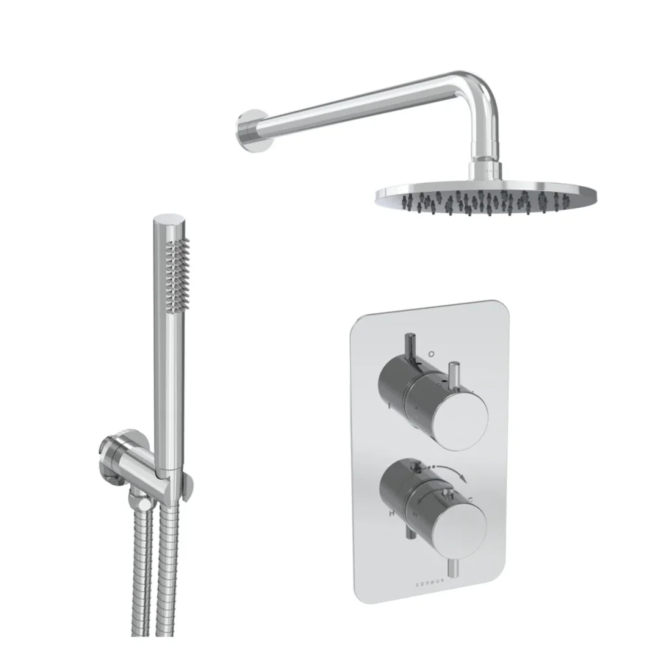 Saneux Cos 2 Way Shower Kit - W/ Slim Handset - Chrome product image - Image 1