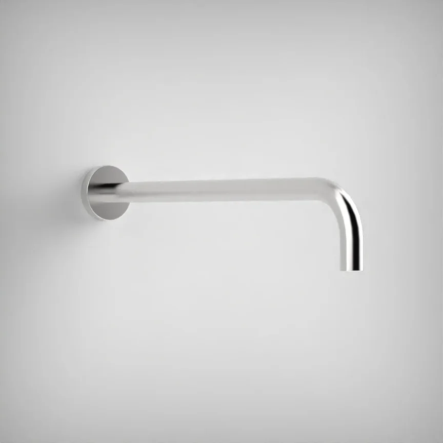 Ava Wall Mounted Round 400mm Shower Arm - Polished Stainless Steel product image - Image 1
