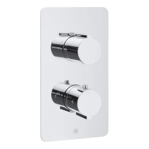 Just Taps Curve Thermostatic Shower Valve Single Options Chrome
