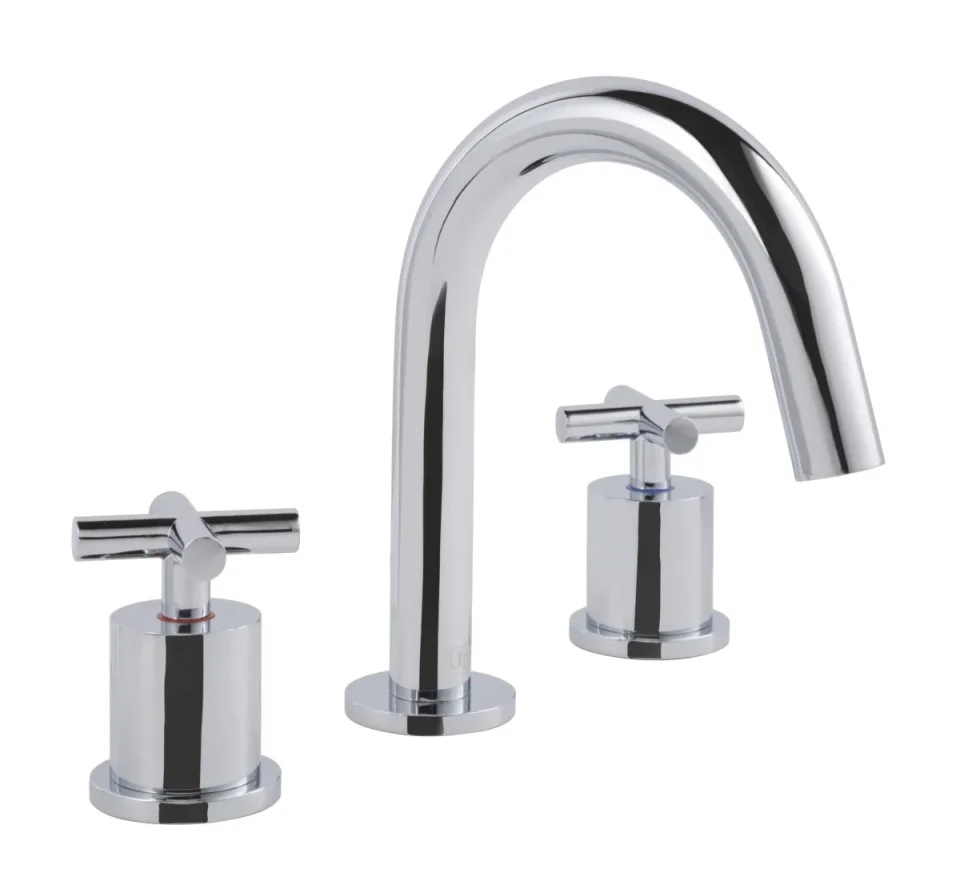 Just Taps Solex 3 Hole Deck Mounted Basin Mixer Chrome product image - Image 1