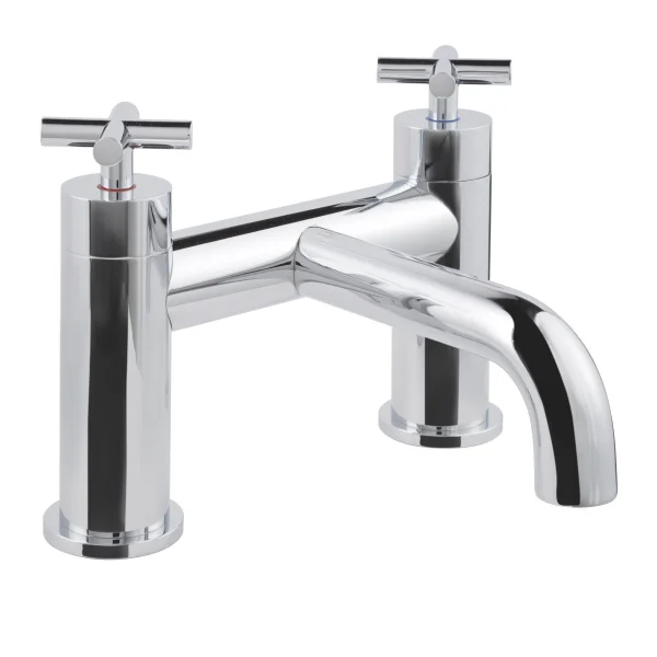 Just Taps Solex Deck Mounted Bath Filler Chrome