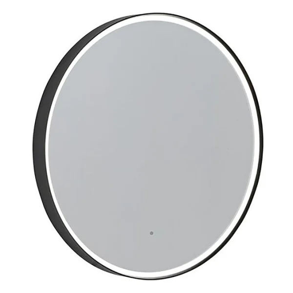 Roper Rhodes 600mm Round Frame Illuminated Mirror - Grey Black