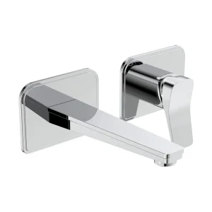 Just Taps Hix Single Lever Wall Mounted Basin Mixer Chrome