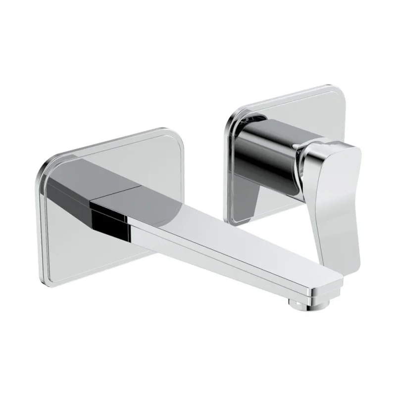 Just Taps Hix Single Lever Wall Mounted Basin Mixer Chrome product image - Image 1
