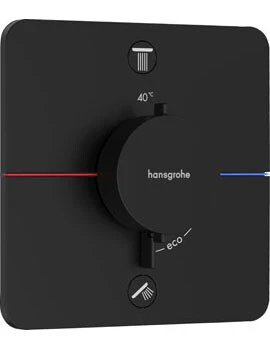 Hansgrohe Showerselect Comfort Q Thermostatic Shower Mixer Concealed 262 X 233 X 168mm Black - Matt