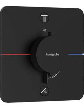 Hansgrohe Showerselect Comfort Q Thermostatic Shower Mixer Concealed 262 X 233 X 168mm Black - Matt