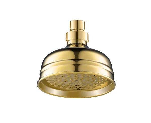 Just Taps Victorian Overhead Shower 125mm Light Gold
