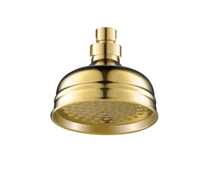 Just Taps Victorian Overhead Shower 125mm Light Gold