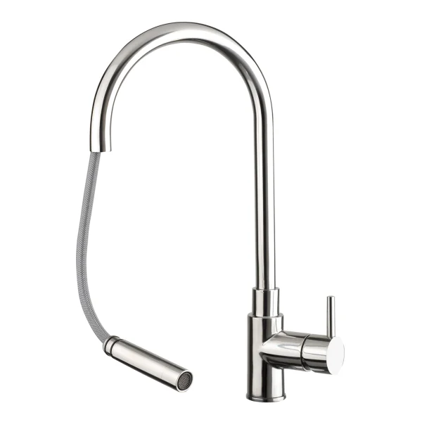 Just Taps Zecca Sink Mixer With Pull Out Spout Swivel Spout
