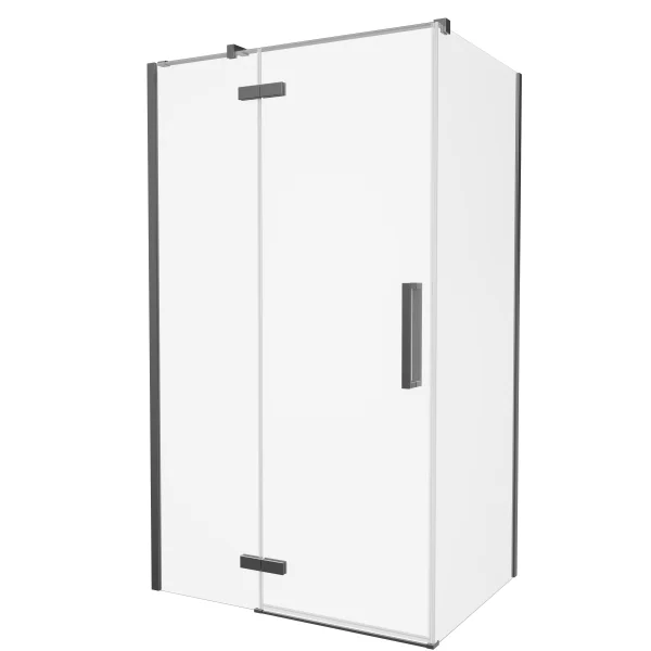Crosswater Asura 900mm Side Panel for Soft Close Hinged Door Slate