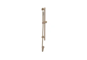 Saneux Cos Round Shower Slider Rail - Brushed Bronze