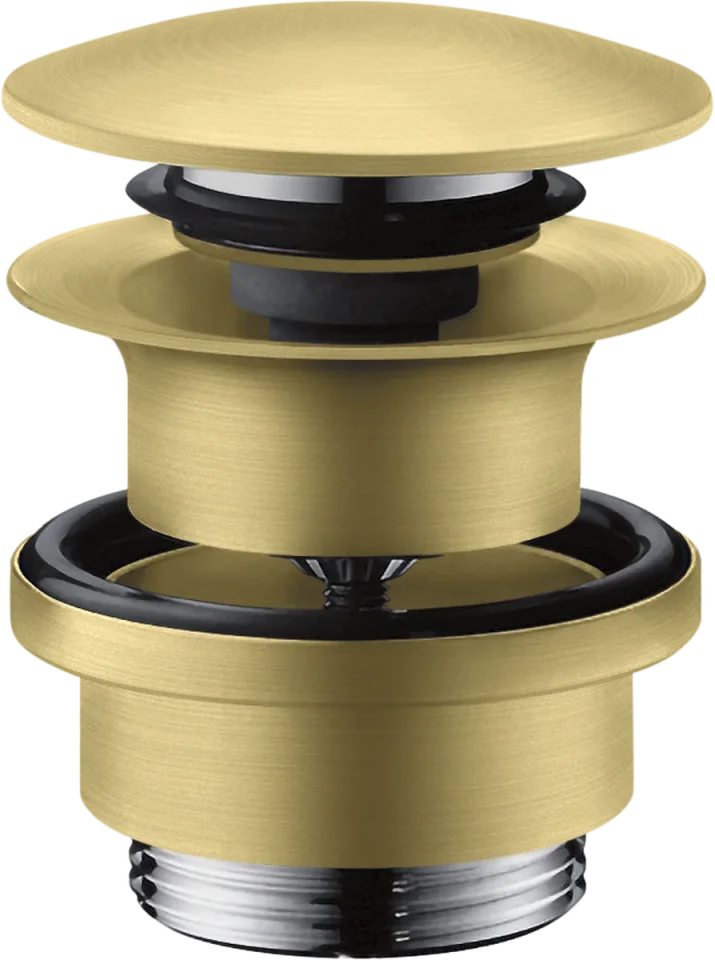 Axor Waste Set 11/4" Push-open For Basin And Bidet Mixers Brushed Brass product image - Image 1