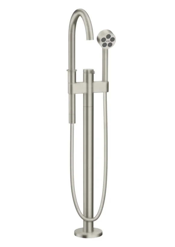 Axor One Single Lever Bath Mixer Floor-standing Stainless Steel Optic product image - Image 1
