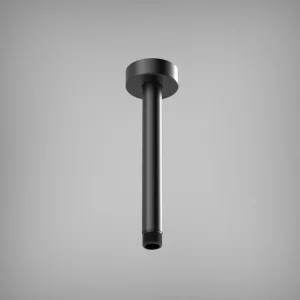 Ava Ceiling Mounted 200mm Round Ceiling Arm - Brushed Black