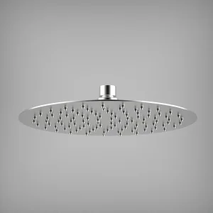 Ava Round 250mm Shower Head (8mm Thickness) - Brushed Stainless Steel