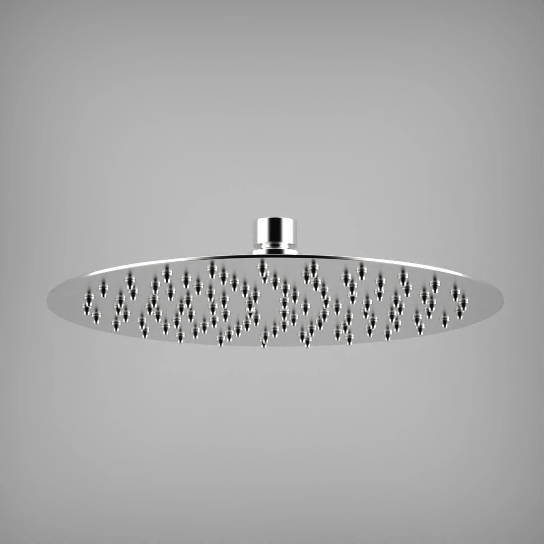Ava Round 250mm Shower Head (8mm Thickness) - Polished Stainless Steel