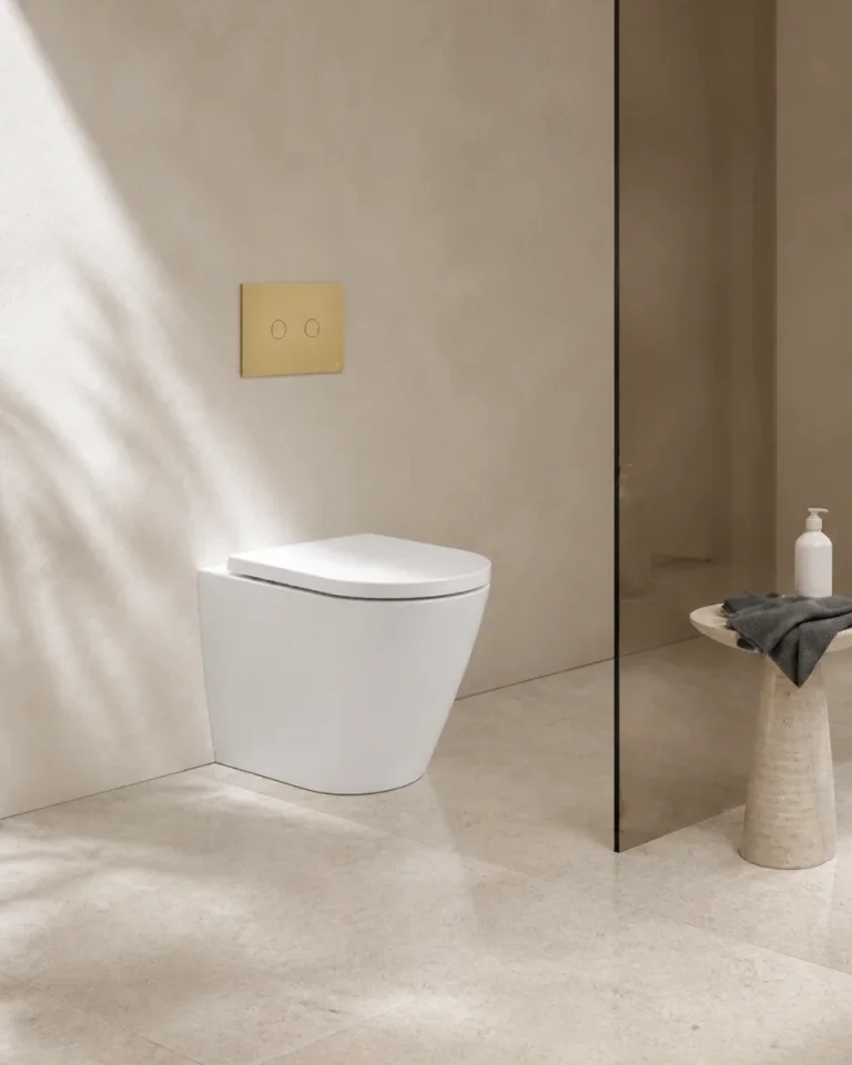 Faeber Zero Back To Wall Toilet Pan With Seat - Tornado Flush - Gloss White product image - Image 1