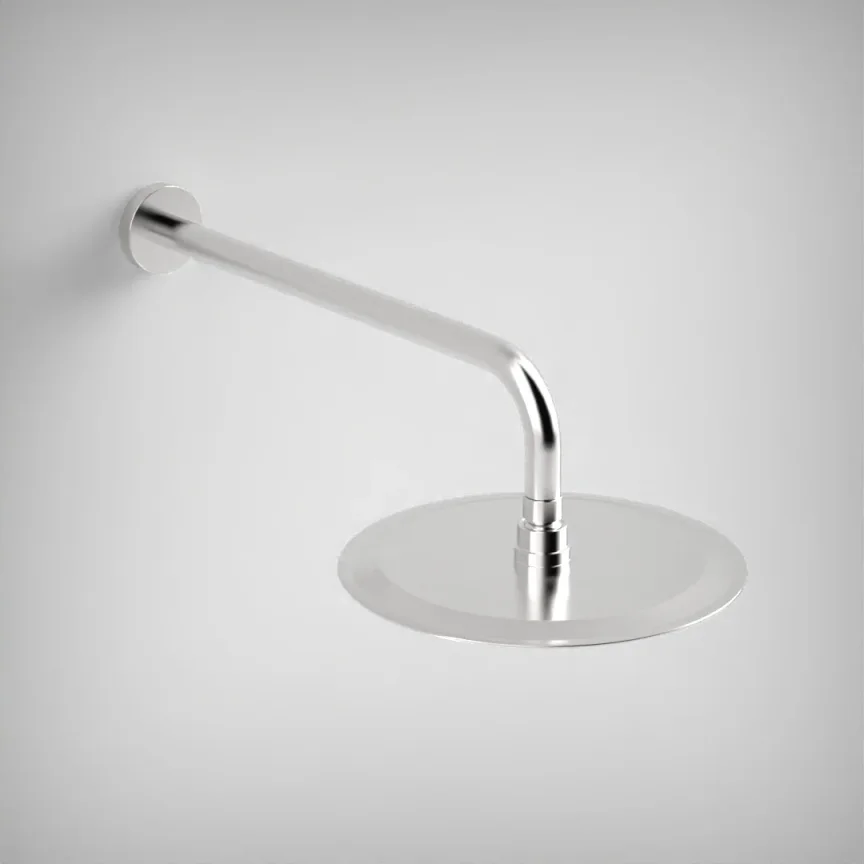 Ava Round 250mm Shower Head (8mm Thickness) - Polished Stainless Steel detail view - Image 4