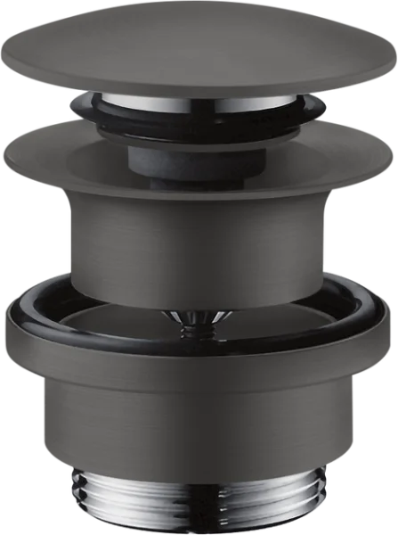 Axor Waste Set 11/4" Push-open For Basin And Bidet Mixers Brushed Black Chrome