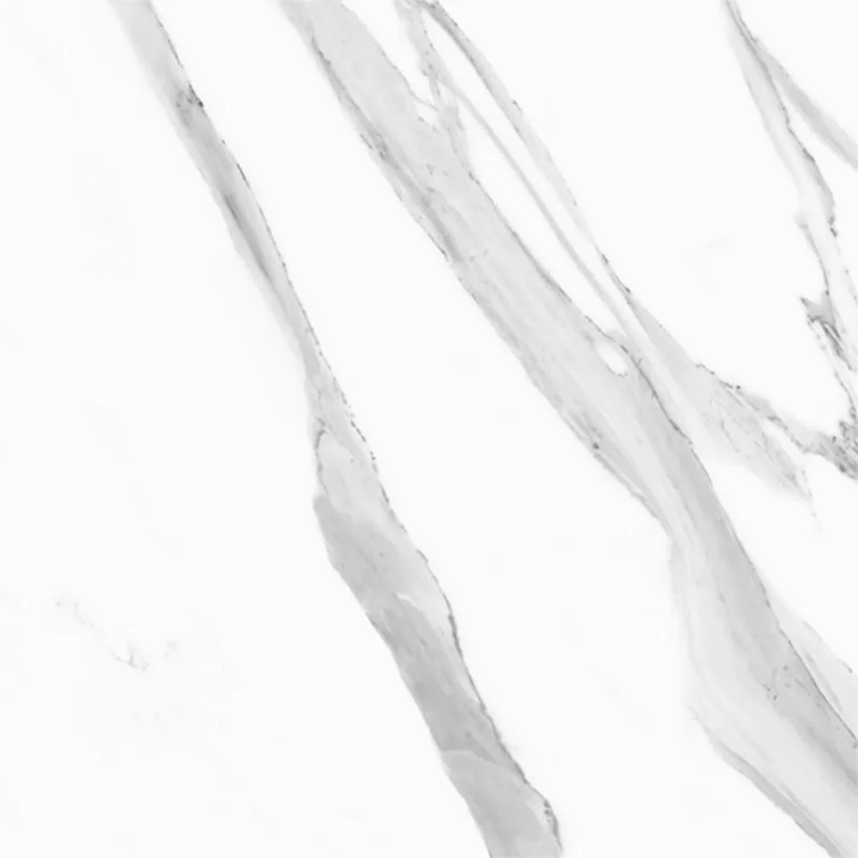 European Tiles Marmo STATUARIO LUX 60 X 60 Rectified Polished Tile detail view - Image 4