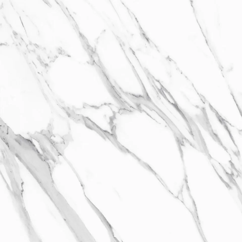 European Tiles Marmo STATUARIO LUX 60 X 60 Rectified Matte Tile STOCK detail view - Image 6