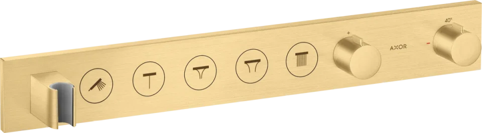 Axor Showersolutions Thermostatic Shower Mixer Concealed 690 X 387 X 141mm Gold - Brushed product image - Image 2