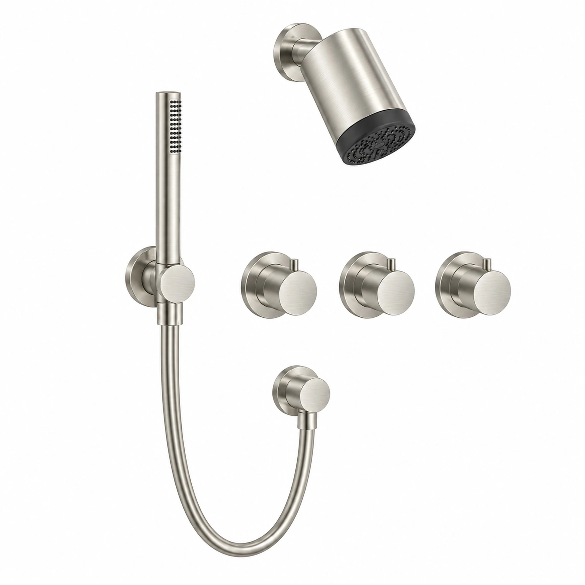 Crosswater Module Plus Shower Set 4 Brushed Nickel