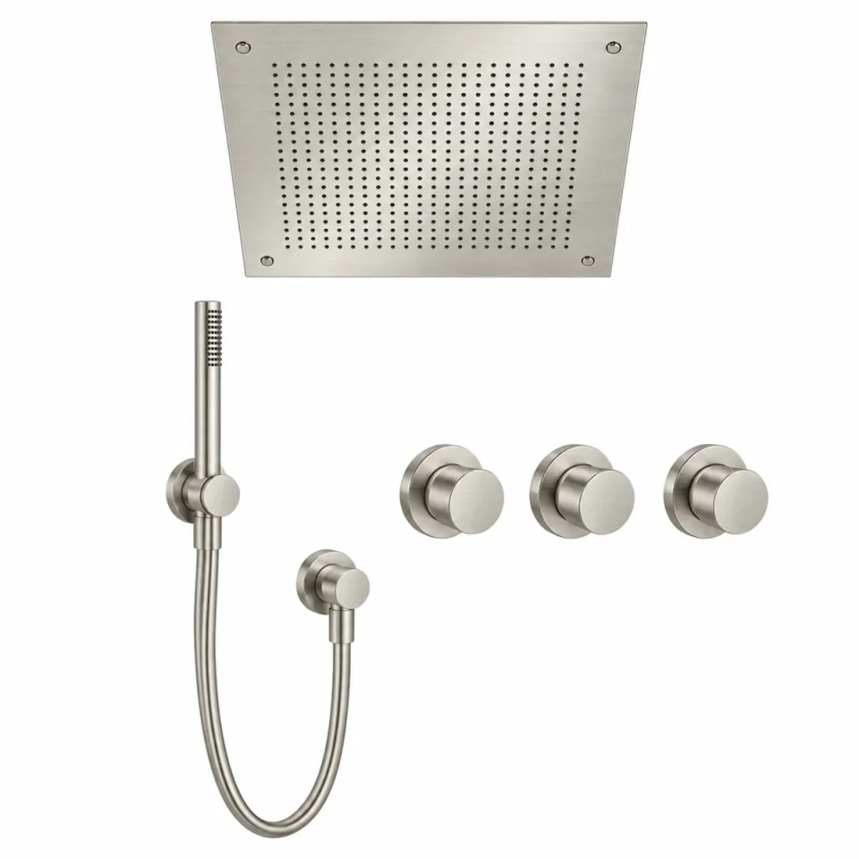 Crosswater Module Plus Shower Set 7 Brushed Nickel product image - Image 1