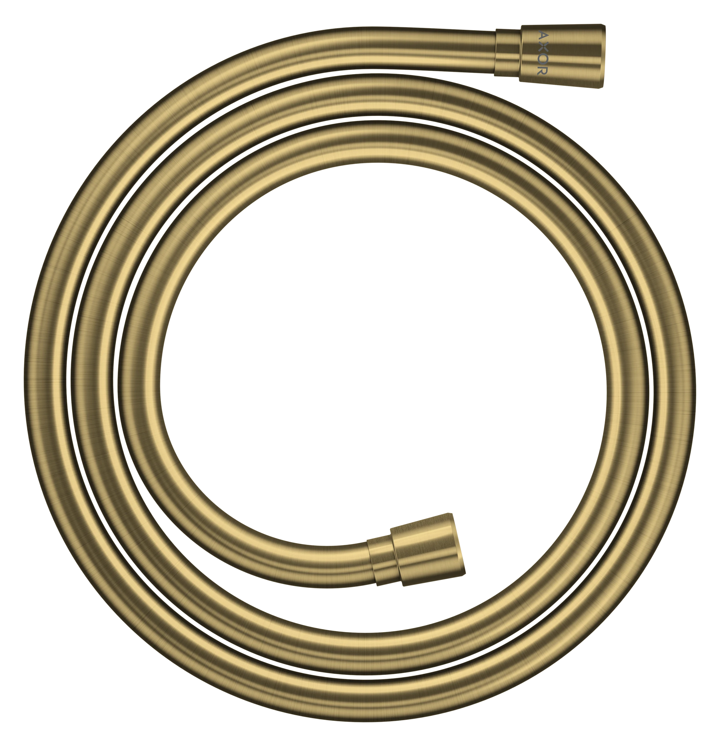 Axor Showersolutions Metal Effect Shower Hose 1.60 M With Conical Nuts Brushed Brass