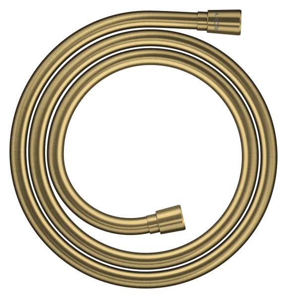 Axor Showersolutions Metal Effect Shower Hose 1.60 M With Conical Nuts Brushed Brass