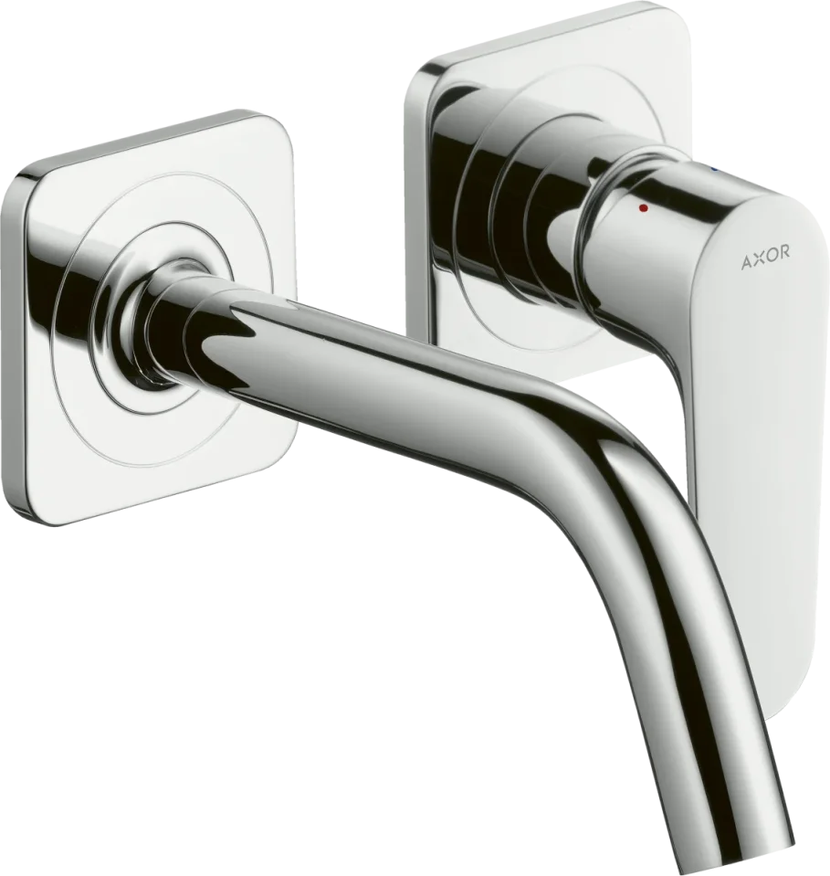 Axor Citterio M Single Lever Basin Mixer For Concealed Installation Wall-mounted With Spout 167 Mm And Escutcheons Chrome product image - Image 2