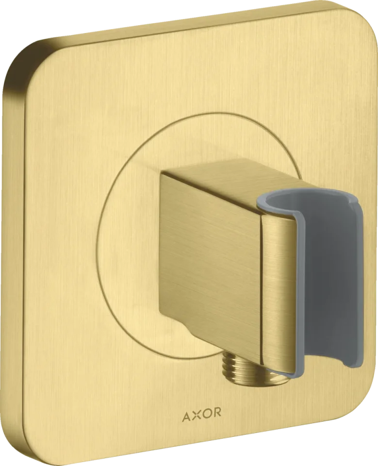 Axor Citterio E Wall Outlet 144 X 122 X 92mm Brass - Brushed product image - Image 1