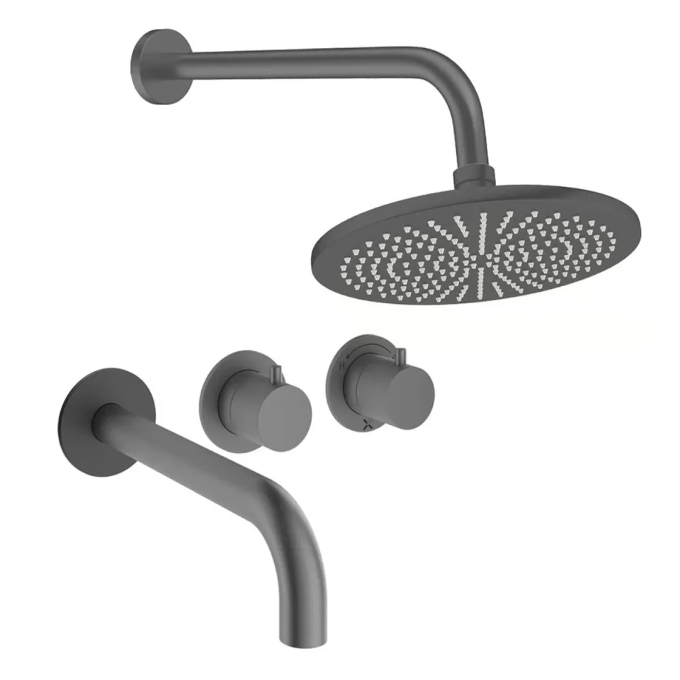 Crosswater Module Shower Set 3 Slate 300mm product image - Image 1