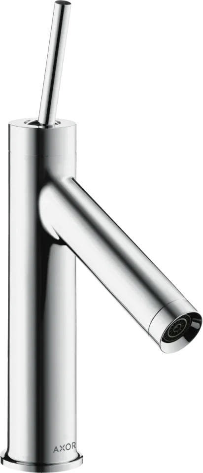 Axor Starck Single Lever Basin Mixer 90 With Pin Handle And Waste Chrome product image - Image 1