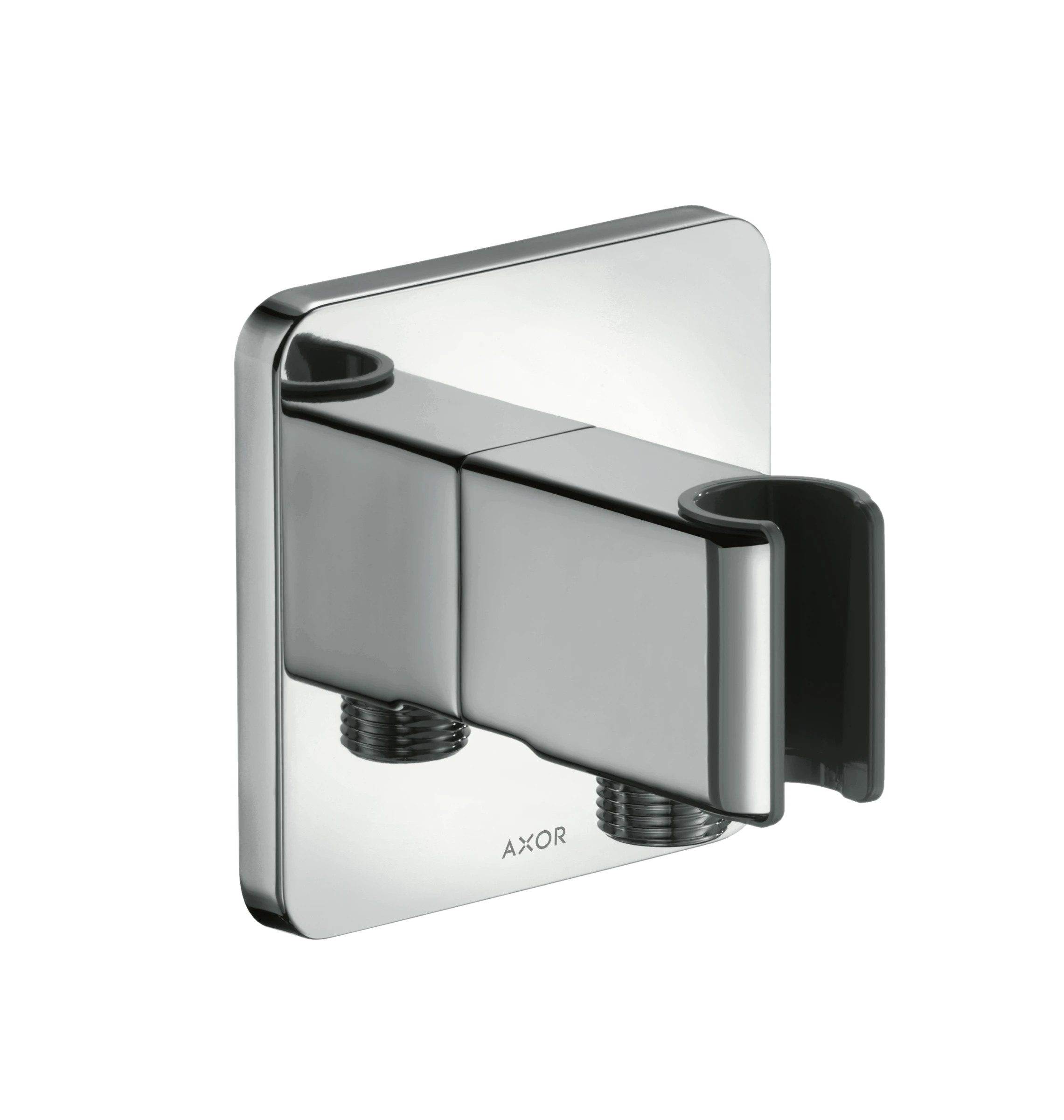 Axor Showersolutions Porter Unit And Wall Outlet Softsquare Chrome