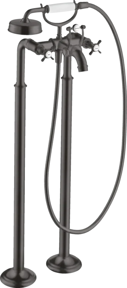 Axor Montreux Bath Mixers Concealed 1190 X 372 X 240mm Gunmetal/chrome - Brushed product image - Image 2