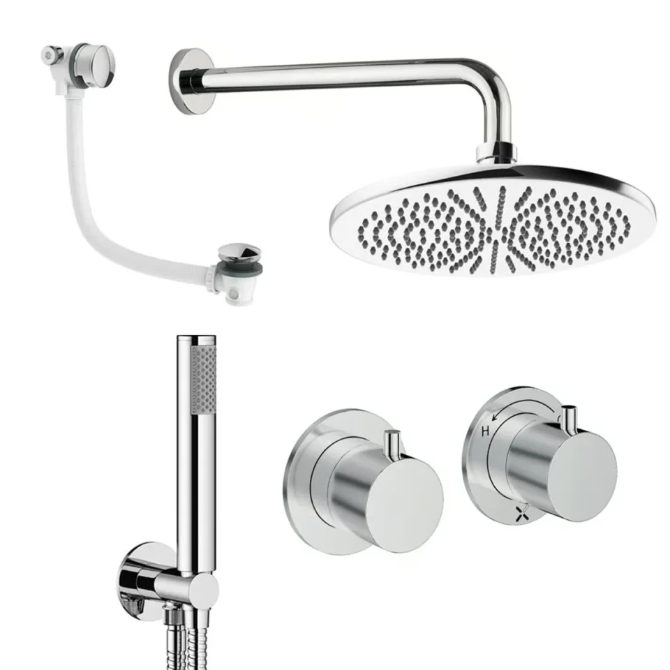 Crosswater Module Shower Set 6 Chrome 300mm product image - Image 1