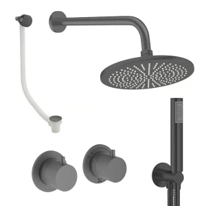 Crosswater Module Shower Set 6 Slate 300mm