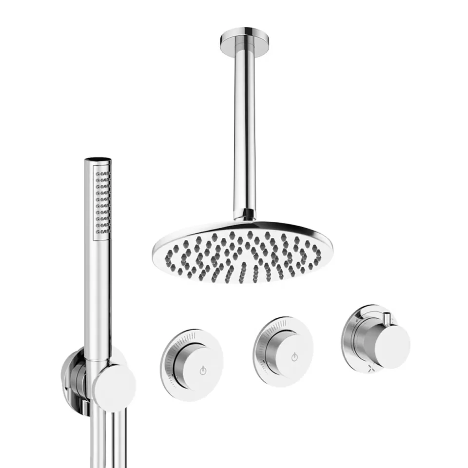 Crosswater Module Shower Set 8 Chrome 200mm Ceiling Mounted product image - Image 1