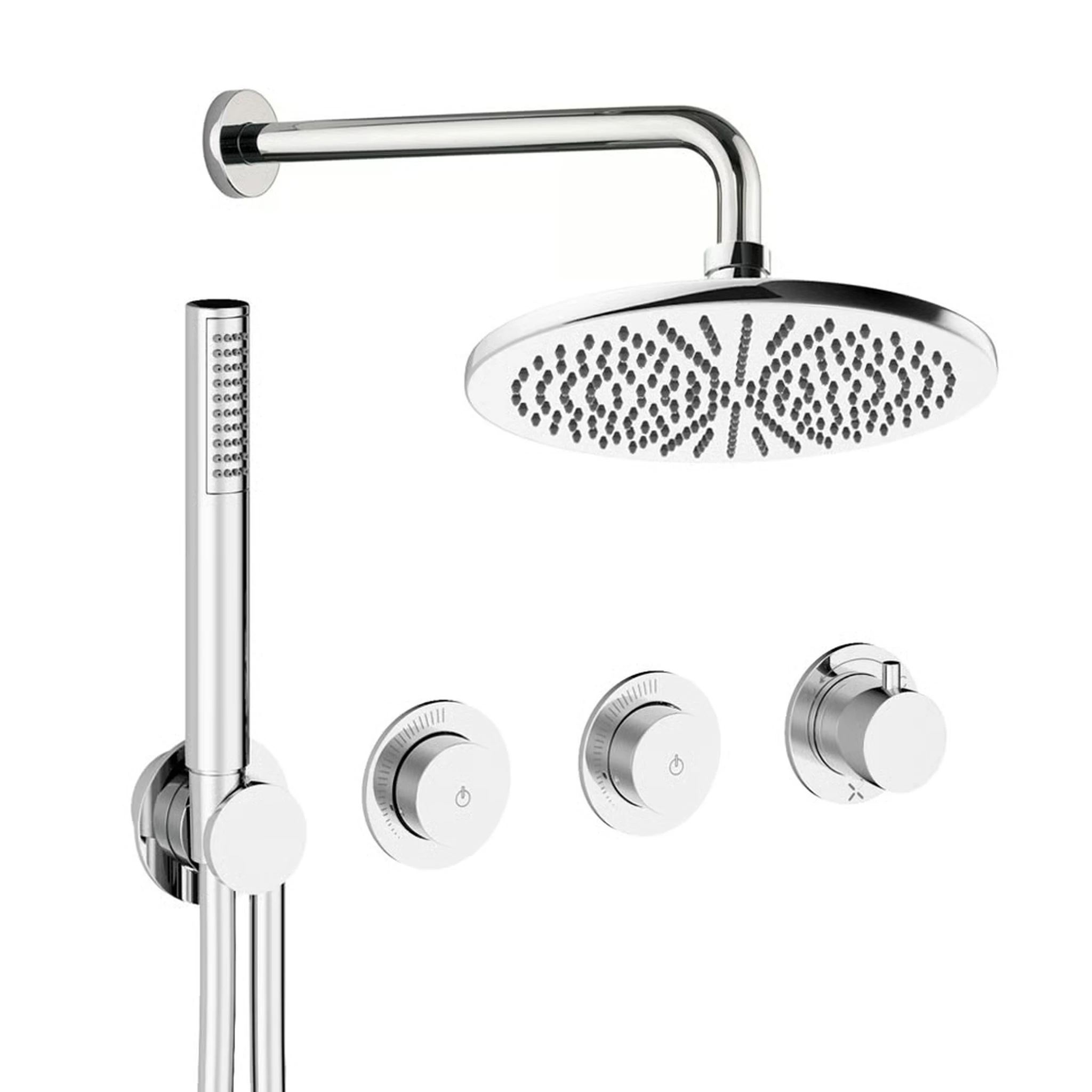 Crosswater Module Shower Set 8 Chrome 300mm