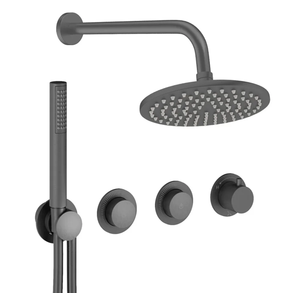 Crosswater Module Shower Set 8 Slate 200mm product image - Image 1