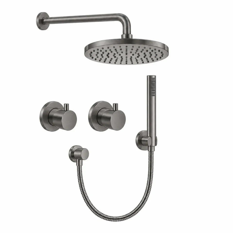 Crosswater Module Shower Set 9 Slate 200mm product image - Image 1