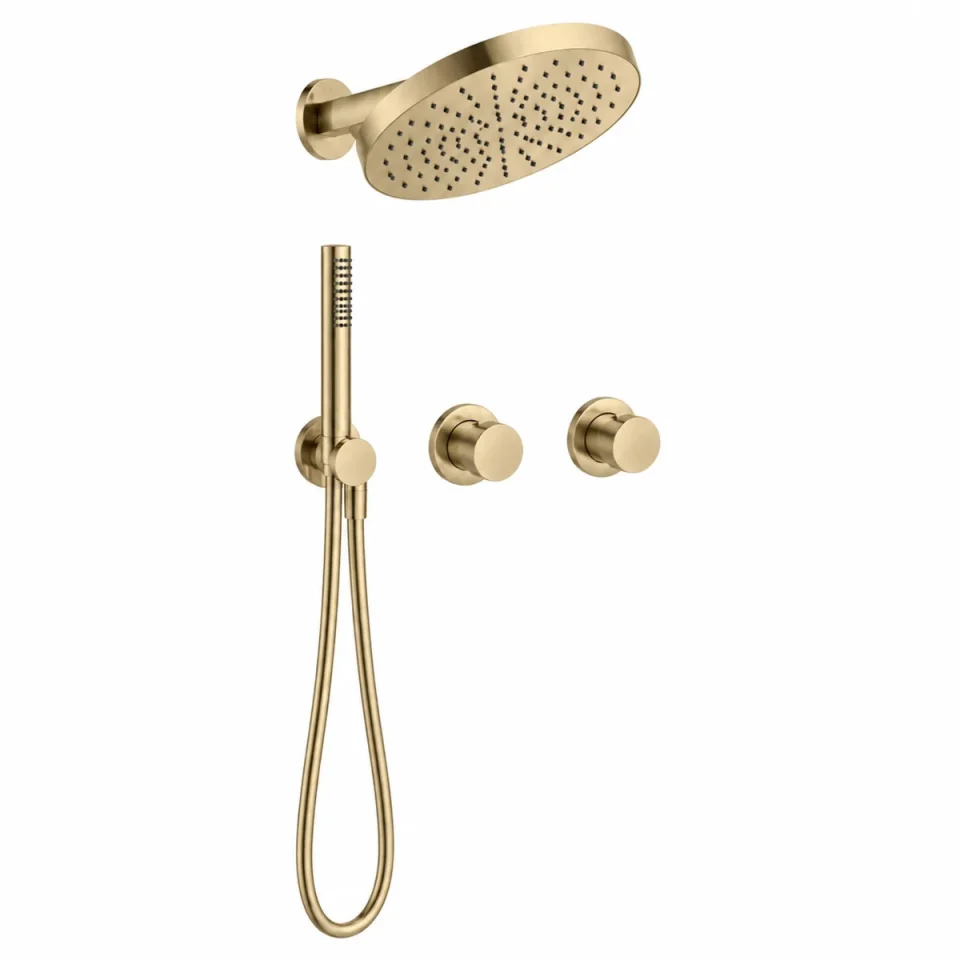 Crosswater Module Plus Shower Set 1 Brushed Brass product image - Image 1