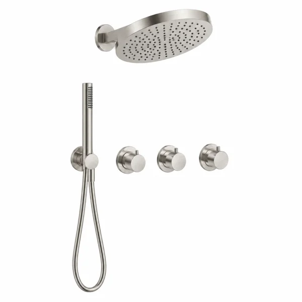 Crosswater Module Plus Shower Set 2 Brushed Nickel