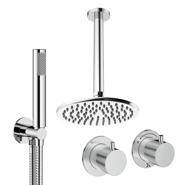 Crosswater Module Shower Set 1 Chrome 200mm Ceiling Mounted